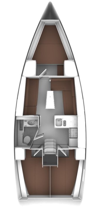 Bavaria Cruiser 37 (3 cab) Sketch