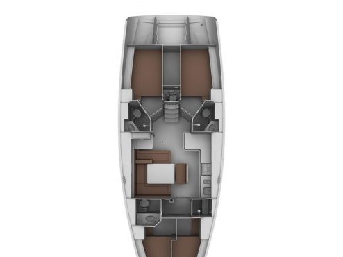 Bavaria Cruiser 45 (4 cab) Sketch