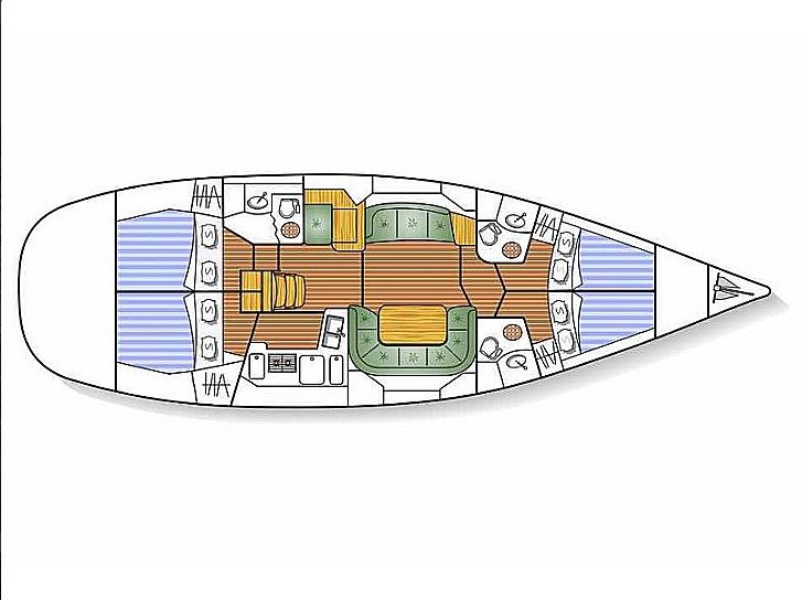 Sun Odyssey 49 DS Sketch