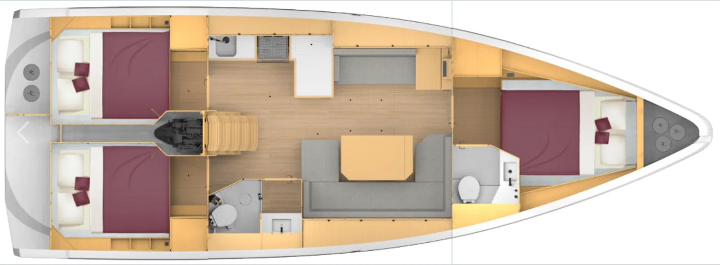 Bavaria C42 Sketch