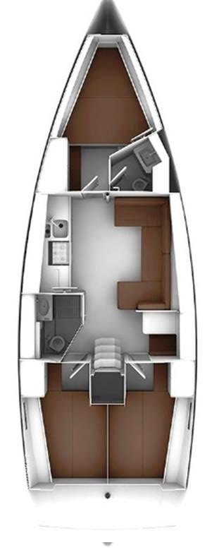 Bavaria Cruiser 41 (3 cab) Sketch