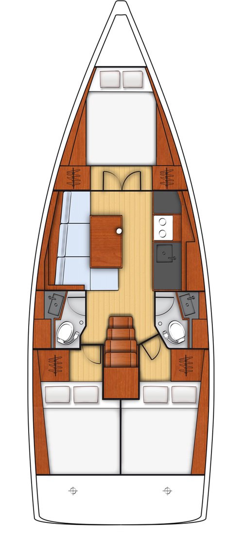 Oceanis 38.1 (3cab2wc) Sketch