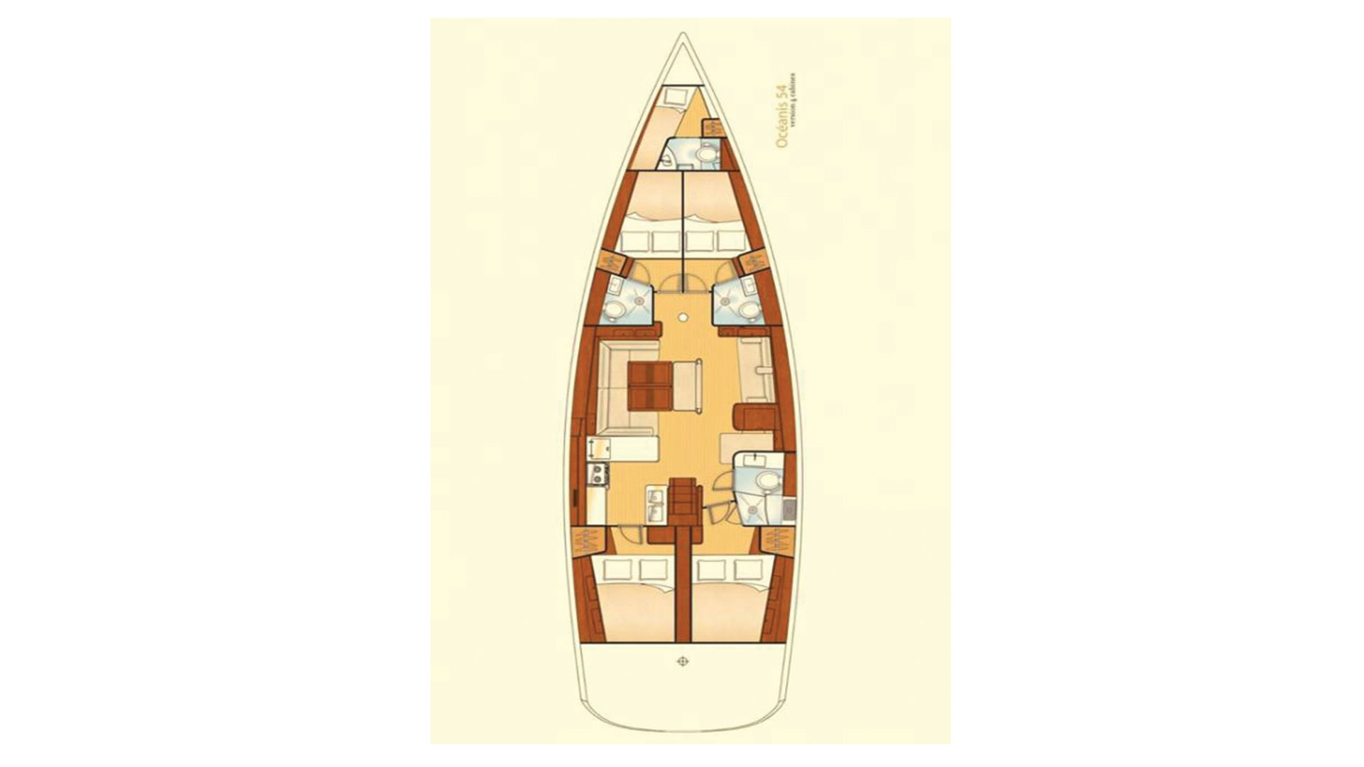 Oceanis 54 (4+1Cab/3wc) Sketch