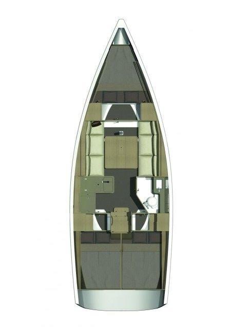 Dufour 350 Grand Large Sketch
