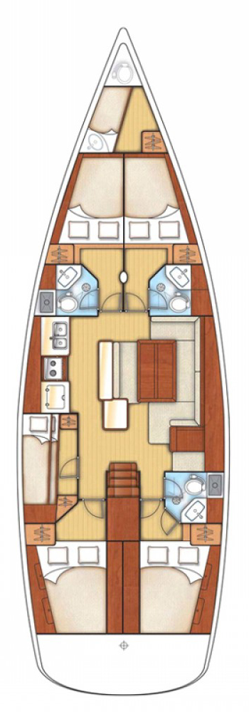 Oceanis 50 (5+1Cab/3+1WC) (new 2009) Sketch