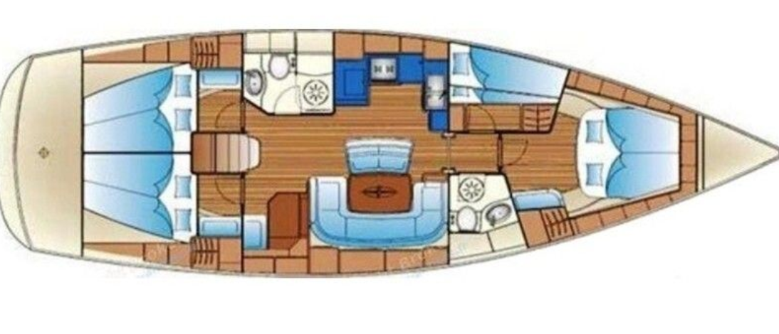 Bavaria 46 Cruiser (4 cab) Sketch