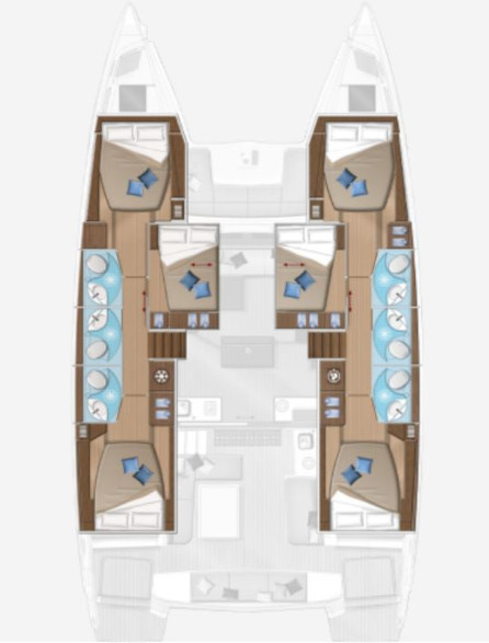 Lagoon 50 (6+1/5wc) Sketch