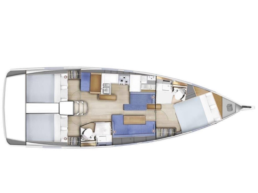 Sun Odyssey 410 (3cab) Sketch
