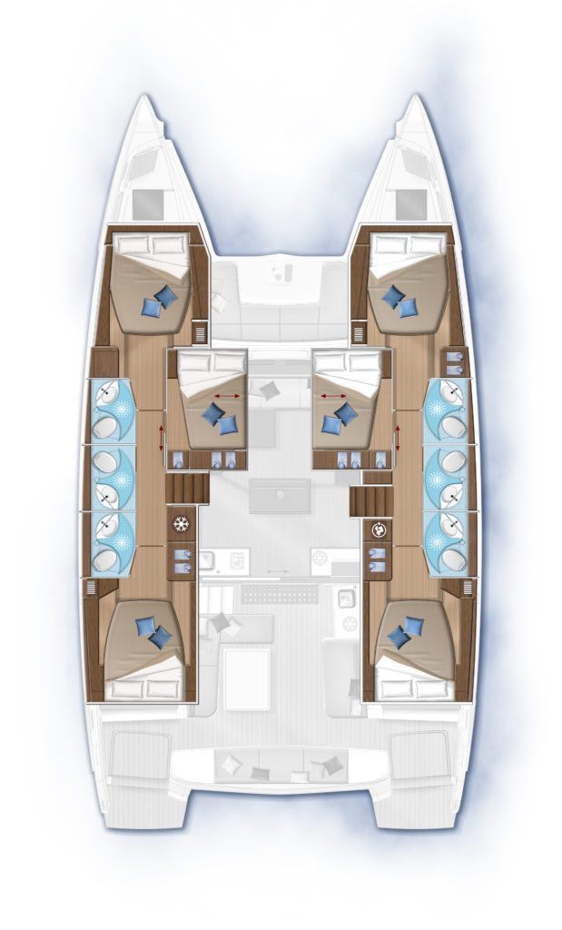 Lagoon 50 (4+2/5wc) Sketch
