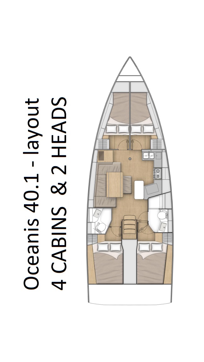 Oceanis 40.1 Sketch