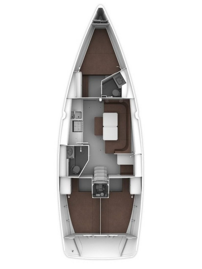 Bavaria Cruiser 41 (3 cab) Sketch