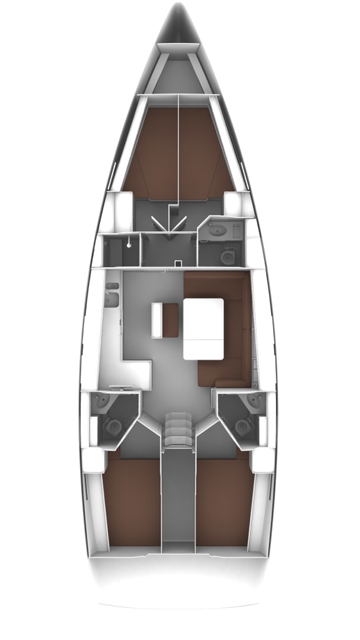 Bavaria Cruiser 45 (4 cab) Sketch