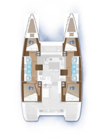 Lagoon 40 (4+2Cab/4wc) Sketch