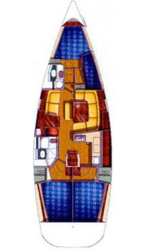 Sun Odyssey 43 (3Cab/2WC) Sketch