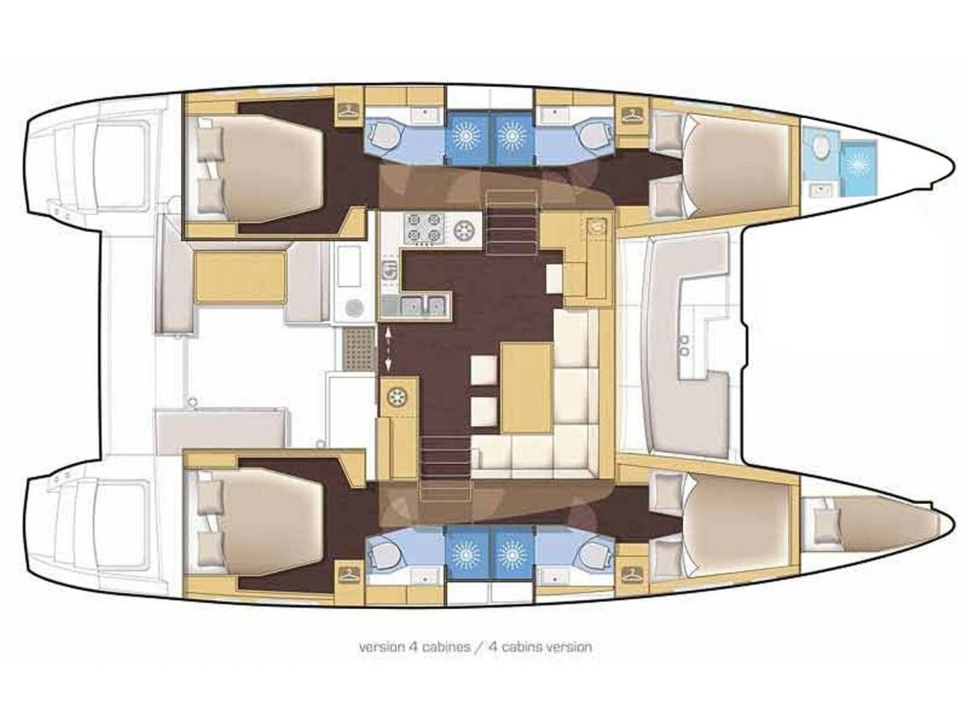 Lagoon 46 (4cab/4wc) Sketch