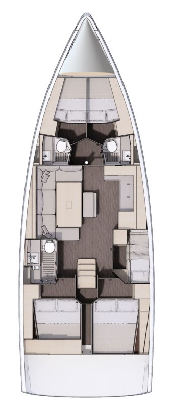 Dufour 470 - (5+1cab/3wc) Sketch