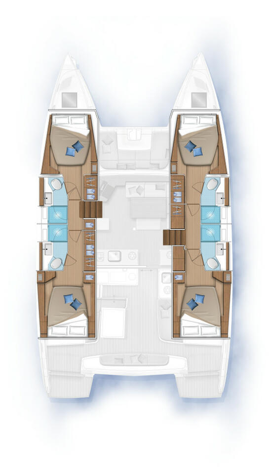 Lagoon 46 (4+2cab) Sketch