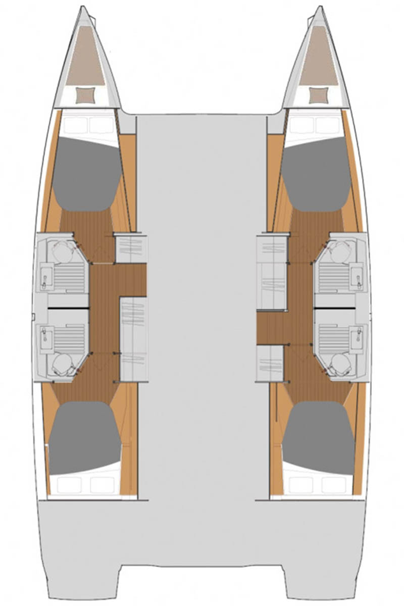 Astrea 42 - 3 + 1 cab. Sketch