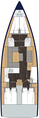 Bavaria C45 (4cab/3wc) Sketch