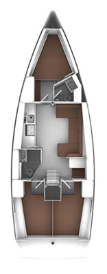 Bavaria Cruiser 41 (3 cab) Sketch