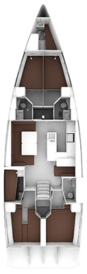 Bavaria Cruiser 56 (5+1cab/3wc) Sketch