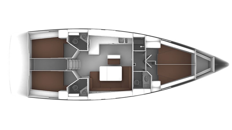 Bavaria Cruiser 46 (4 cab/3WC) Sketch
