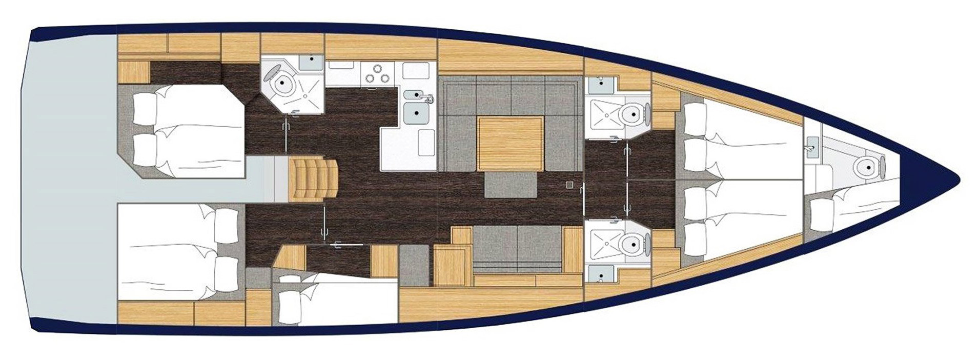 Bavaria C50 (5+1cab/3wc) Sketch