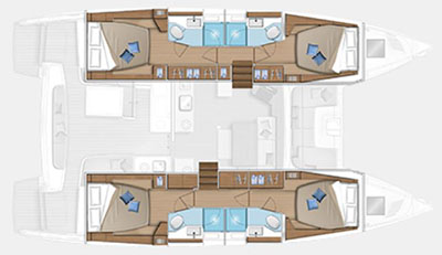 Lagoon 46 (4+2cab) Sketch