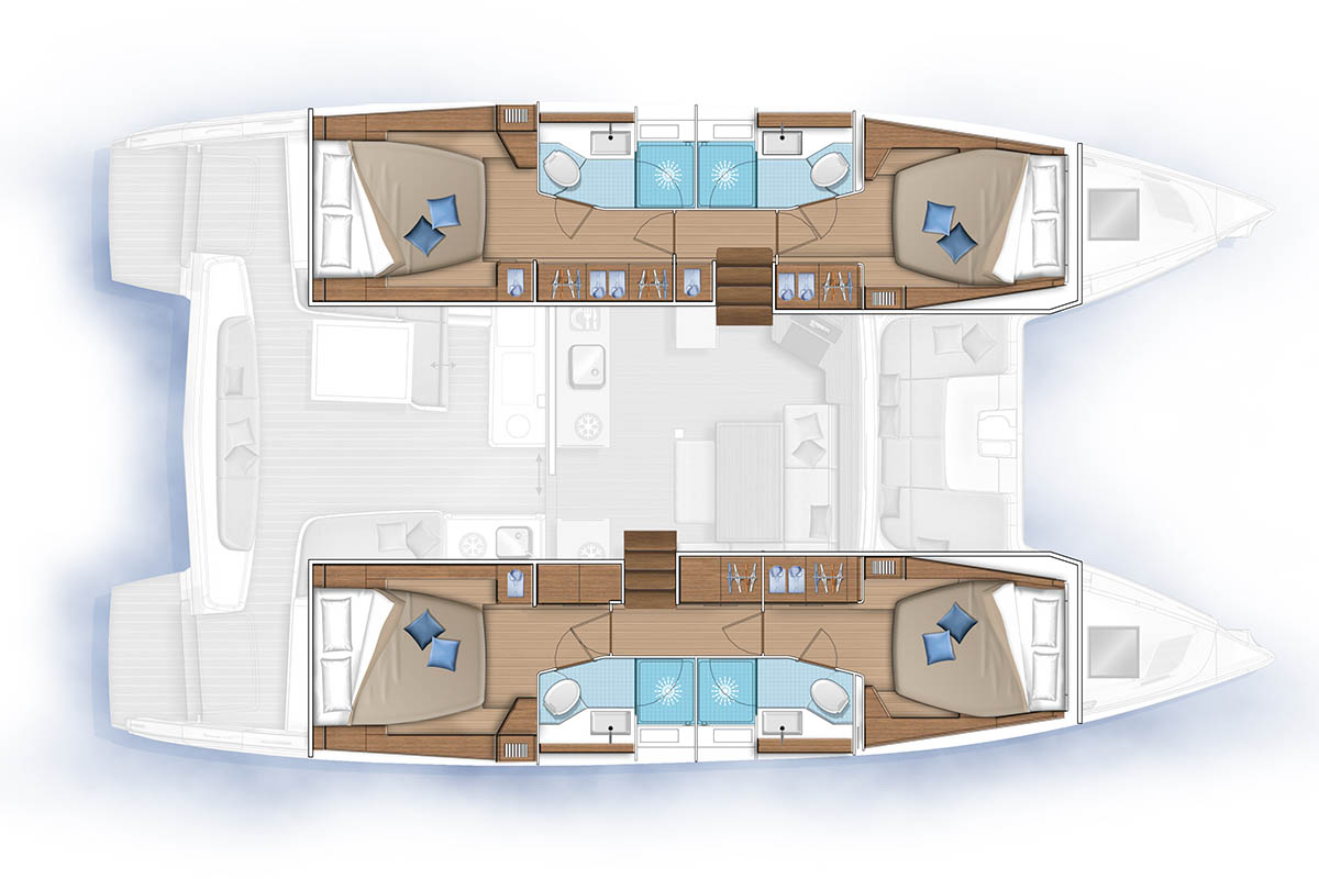 Lagoon 46 (4+2cab) Sketch