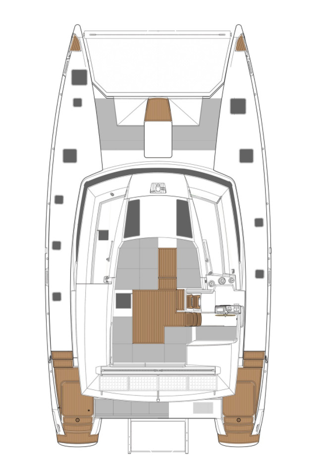 Fountaine Pajot Saba 50 - 6 cab Sketch