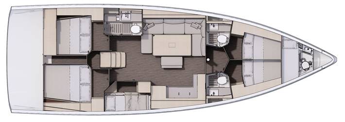 Dufour 470 - (5+1cab/3wc) Sketch