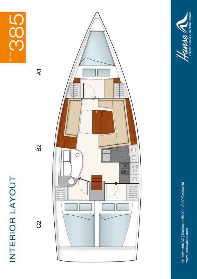 Hanse 385 Sketch