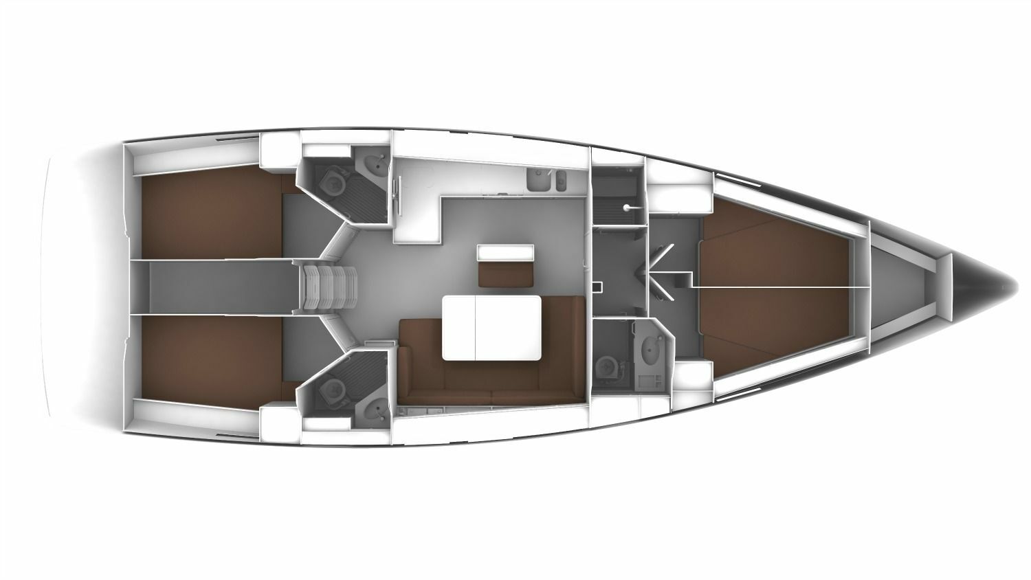 Bavaria Cruiser 46 (4 cab/3WC) Sketch