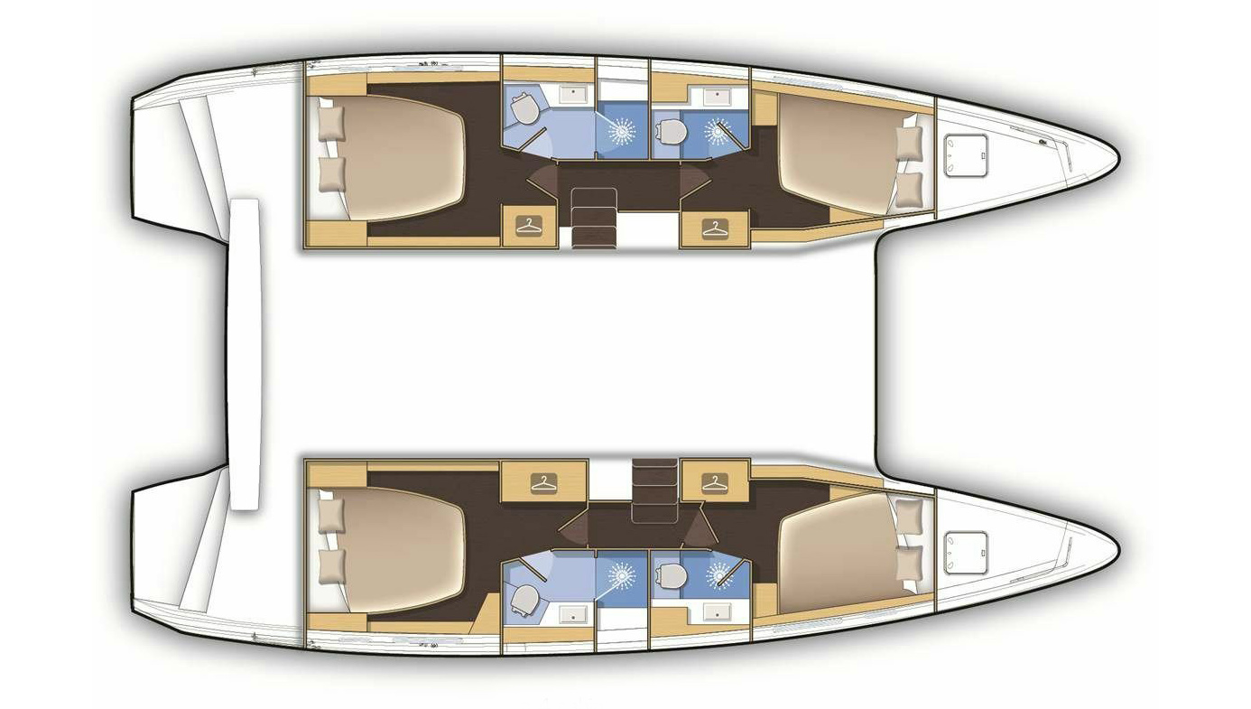 Lagoon 42 (4+2cab/4wc) Sketch