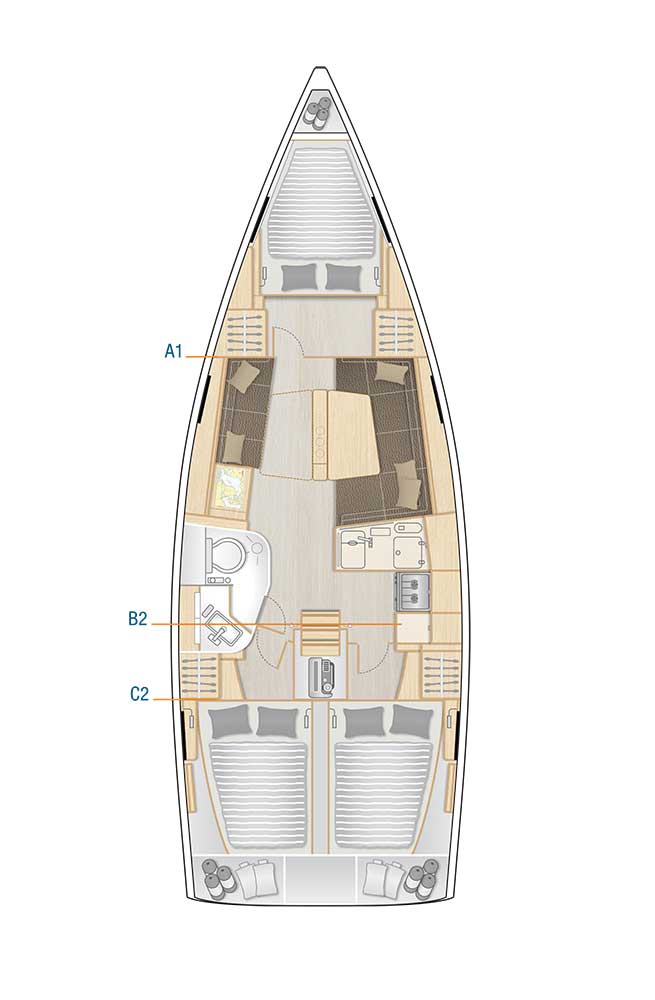 Hanse 388 Sketch