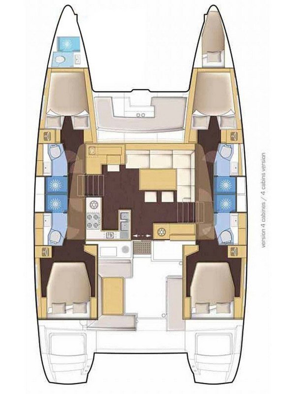 Lagoon 46 (4+1cab) Sketch