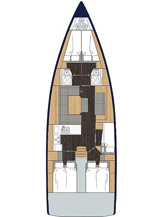 Bavaria C45 (5cab) Sketch