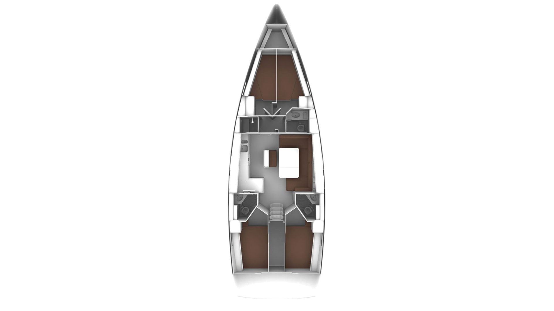 Bavaria Cruiser 46 (4 cab/3WC) Sketch