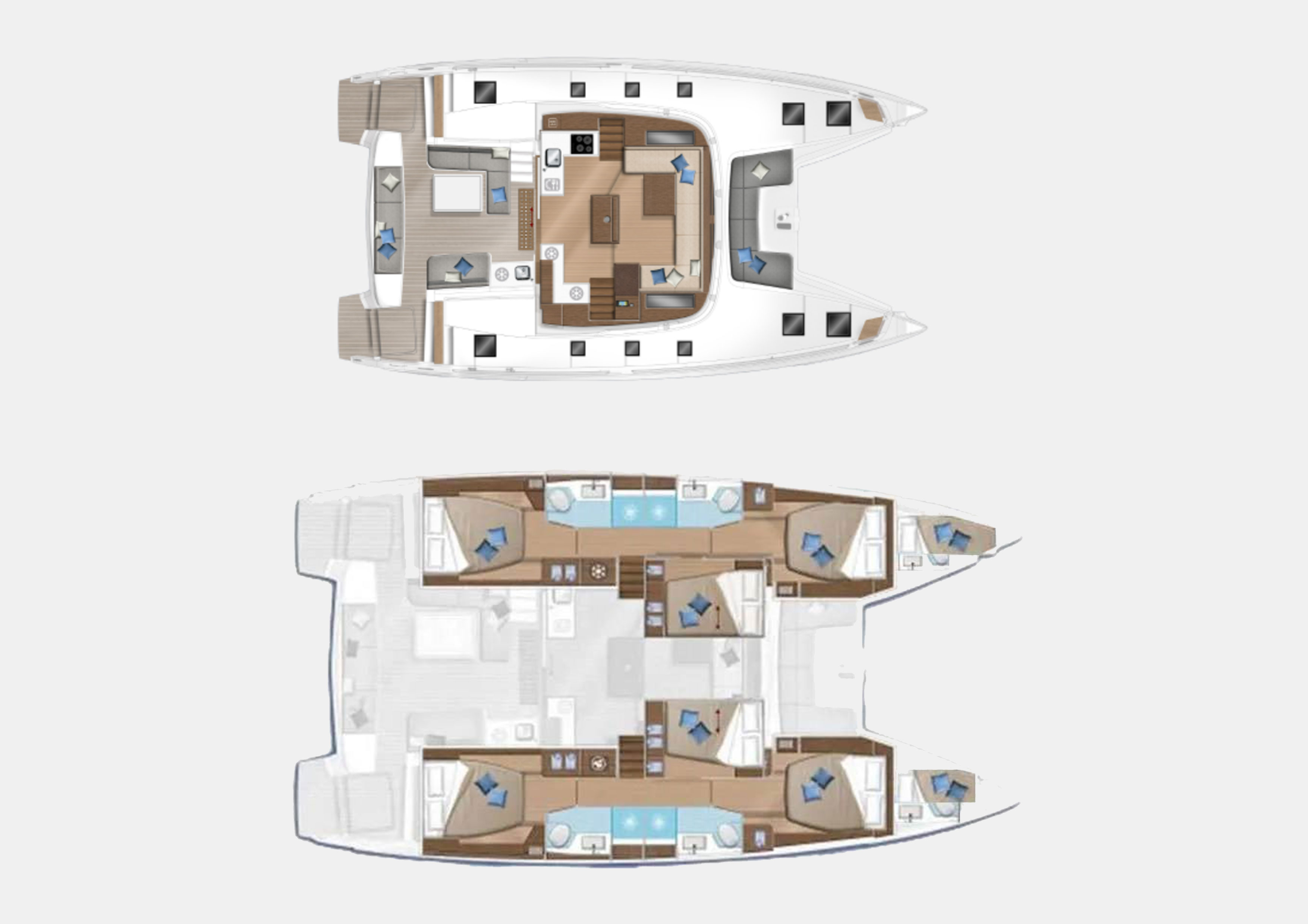 Lagoon 50 (6+2/4wc) Sketch