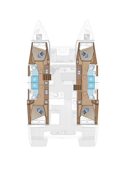 Lagoon 46 (4+2cab) Sketch
