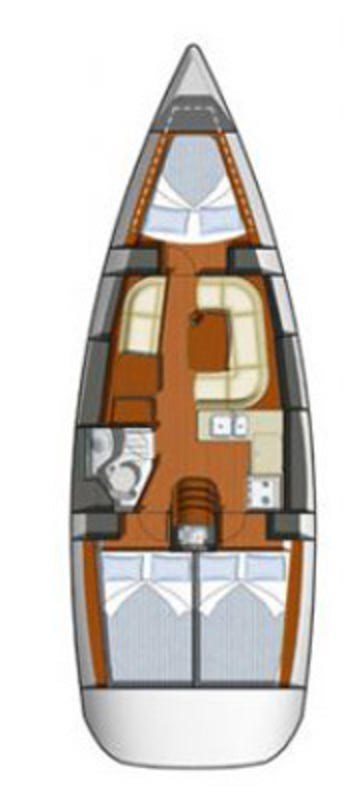 Sun Odyssey 36i (3 cab) Sketch