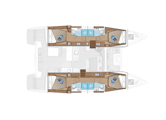 Lagoon 46 (4+2cab) Sketch