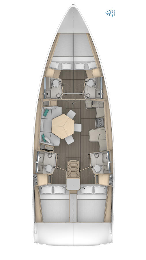 Dufour 44 Sketch