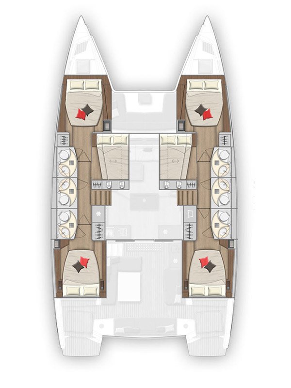Lagoon 50 (6+1/5wc) Sketch