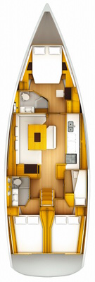 Sun Odyssey 519 (4cab/2wc) Sketch