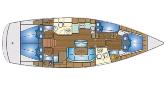 Bavaria 46 Cruiser (4 cab) Sketch