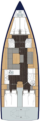 Bavaria C45 (4cab/3wc) Sketch