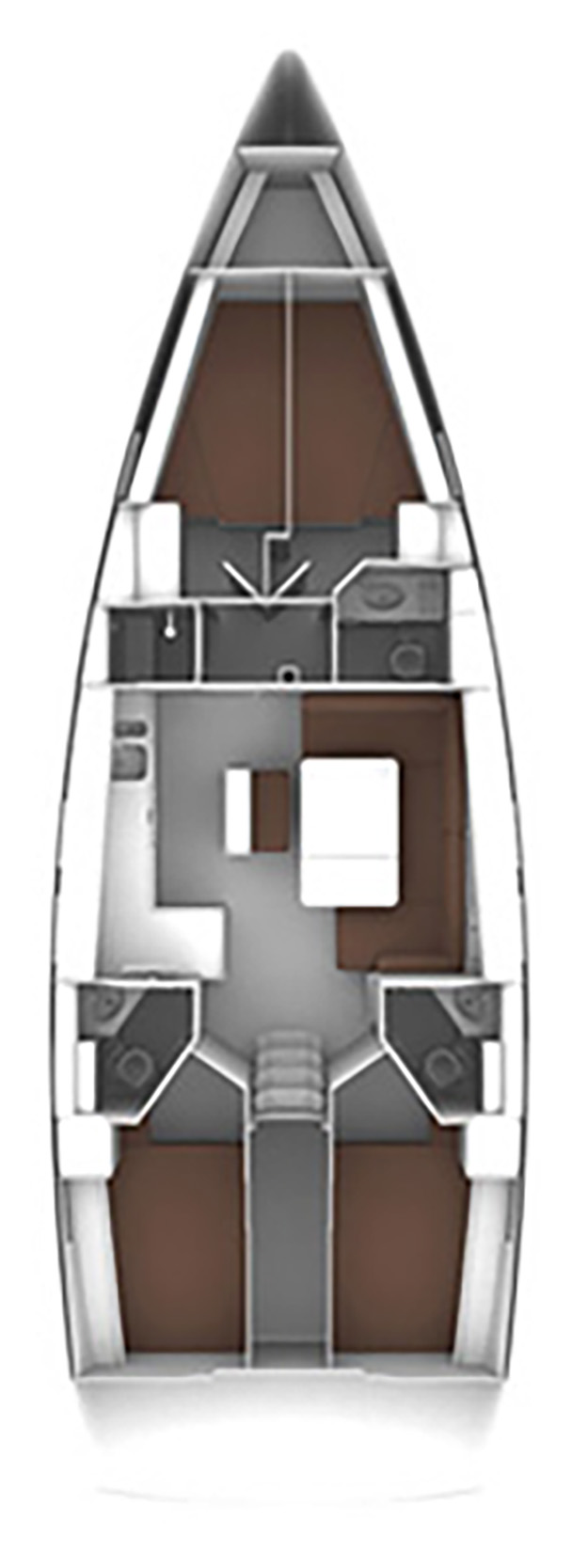 Bavaria Cruiser 46 (4 cab/3WC) Sketch