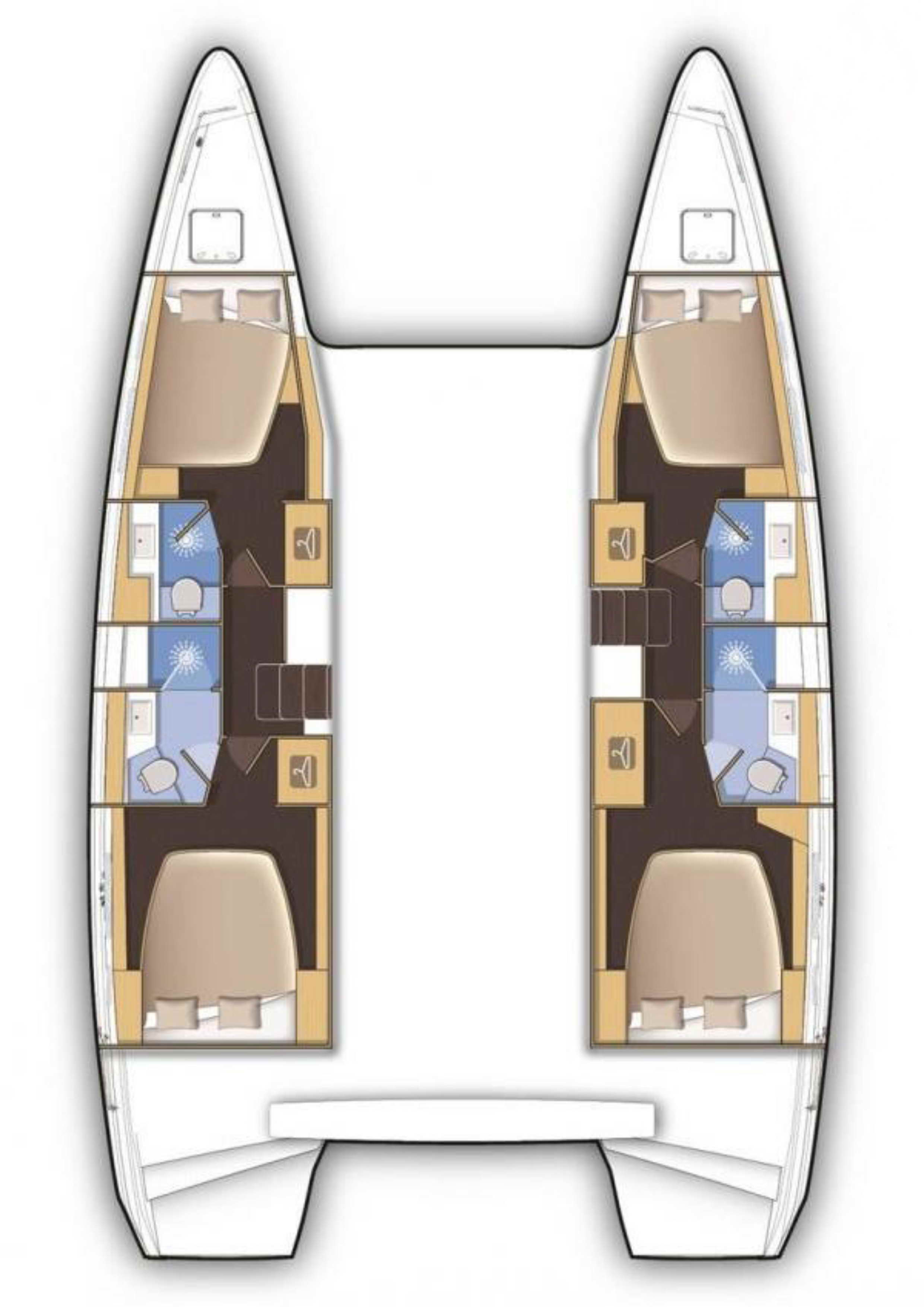 Lagoon 42 (4+2cab/4wc) Sketch