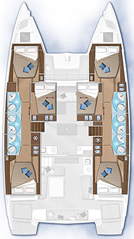 Lagoon 50 (4+2/5wc) Sketch